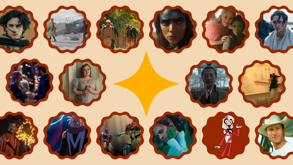 Red Colorful Retro Hippie y2k Pattern Product Photo Collage Promotional Marketing Facebook Cover 50 razy popkultura czyli podsumowanie roku 2024 cz. II popkulturowa